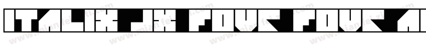 italix JX four four adjust字体转换